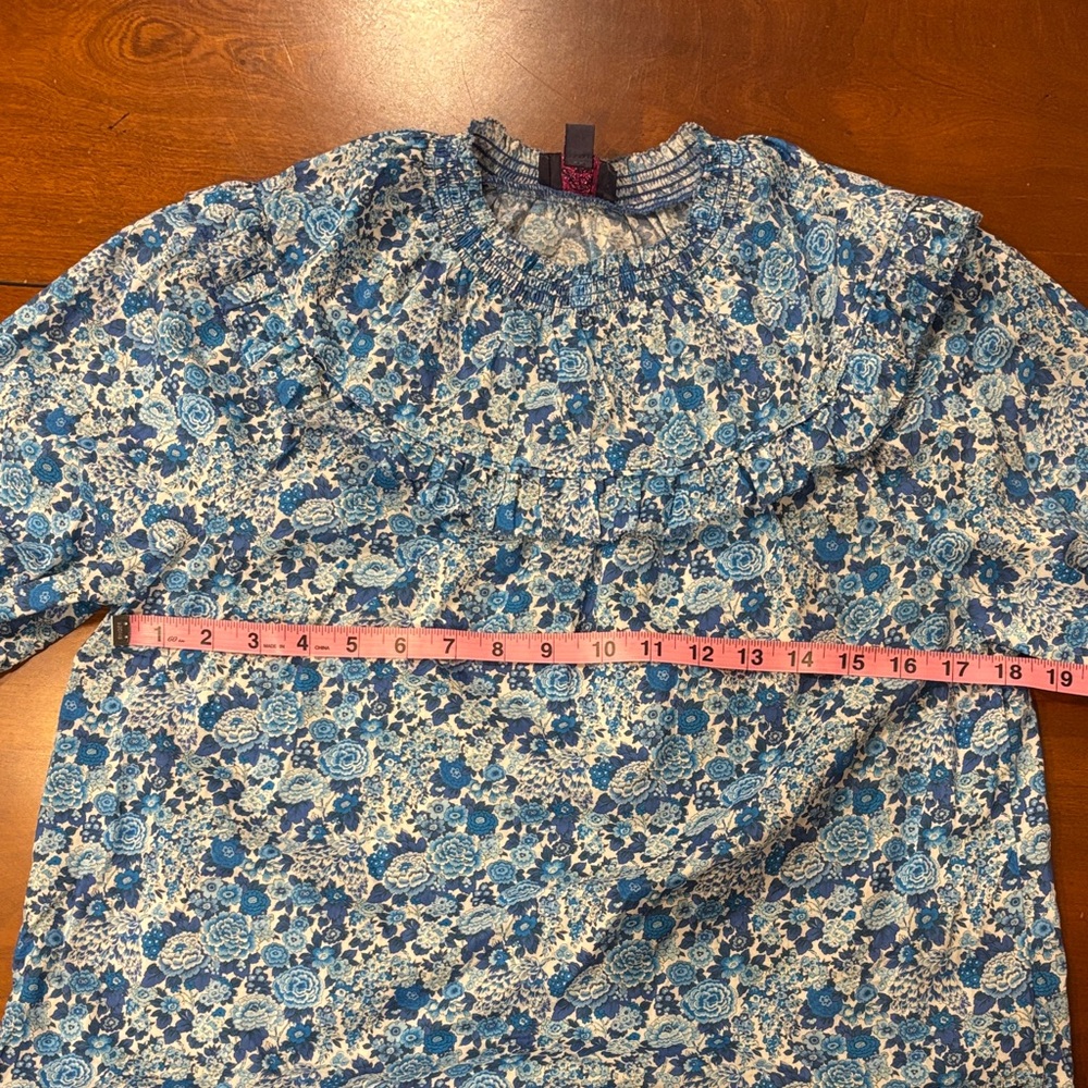 J.Crew x Liberty Fabrics Floral‎ Popover Blouse | Size M | EUC - Picture 10 of 11